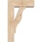 Ekena Millwork Funston Block Smooth Bracket w/ Offset Brace, Douglas Fir, 5 1/2"W x 14"D x 22"H BKT0604X14X22FST05SDF - alternate 2